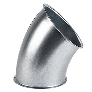 Pressed bends galvanised 45°