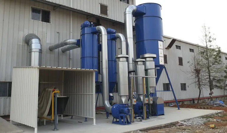 Zdjęcie instalacji: Filter plant - process extraction from rice production