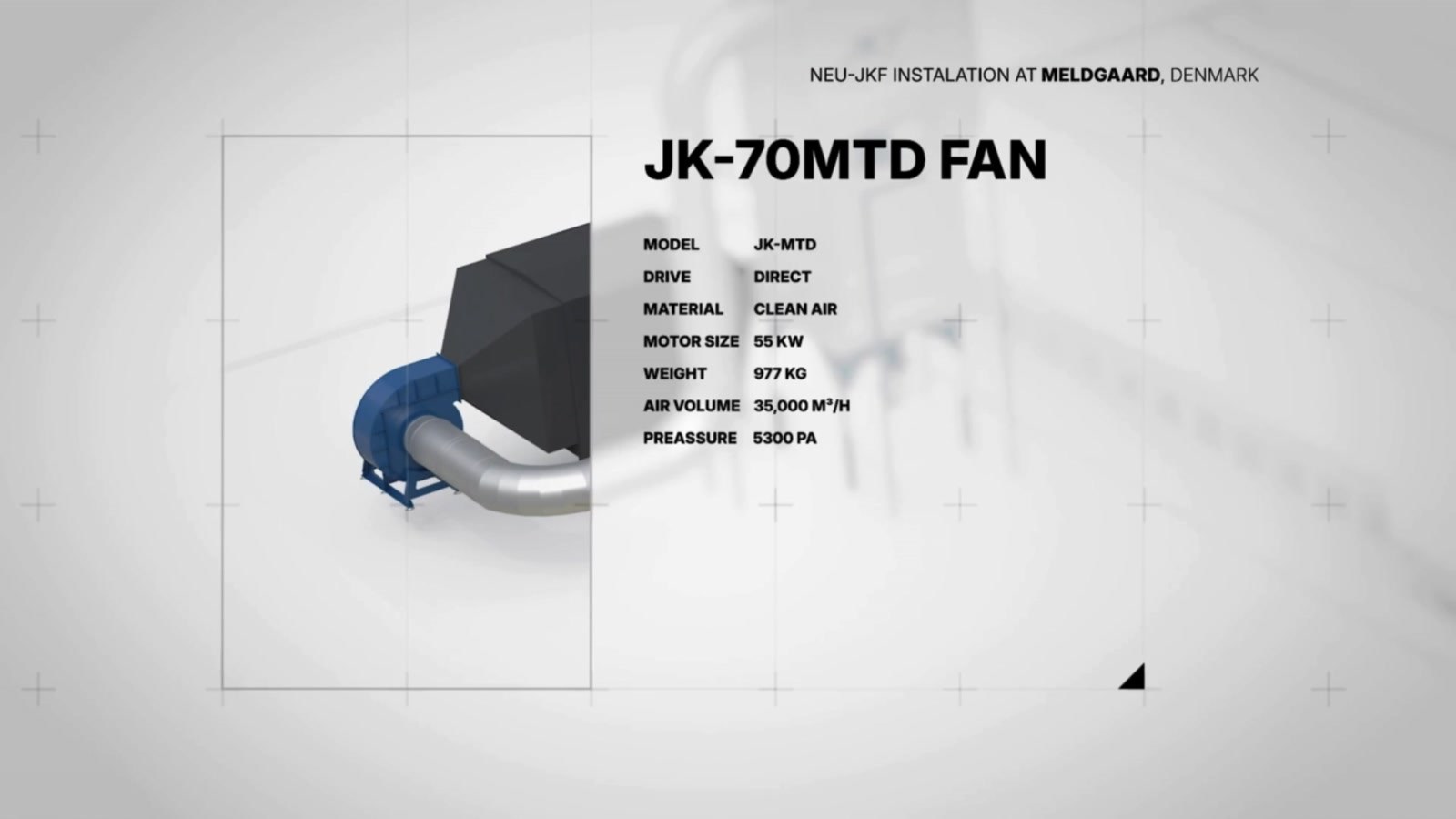 Wentylator JK-70MTD przedstawiony w filmie o przypadku Meldgaarda